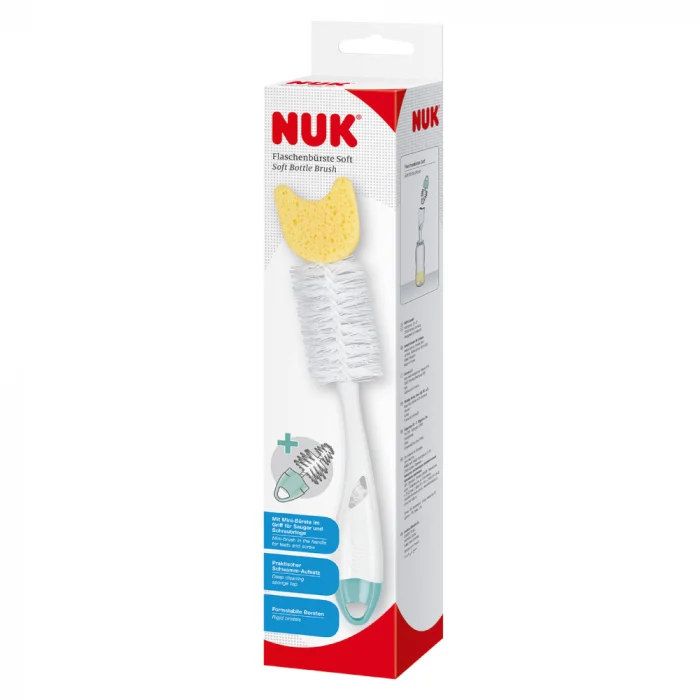 BAIE & ESENȚIALE - Perie cu burete Nuk pentru biberoane si tetine