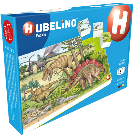 Puzzle - Puzzle Lumea dinozaurilor Hubelino (35 piese)