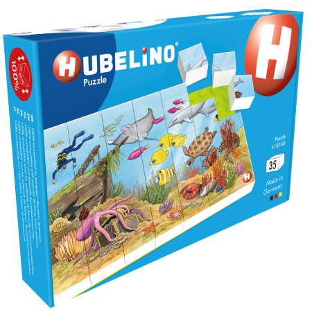 Puzzle - Puzzle Lumea subacvatica Hubelino (35 piese)