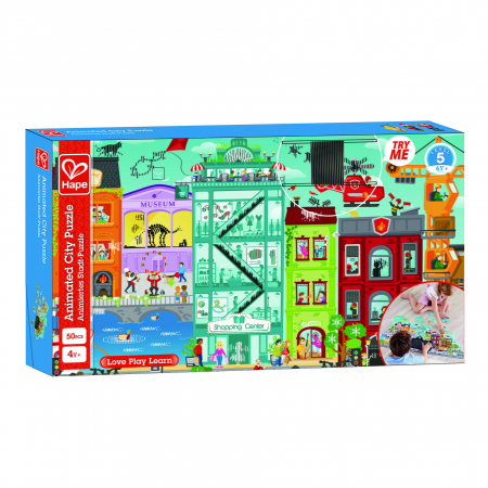 Puzzle pentru copii de podea Orasul animat (49 piese) [3]