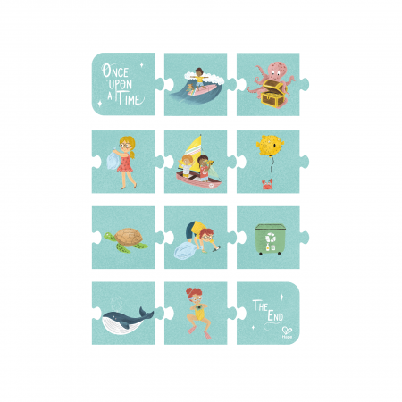 Puzzle pentru copii Prietenii Oceanului (3 in 1) si joc storytelling [5]