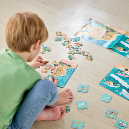 Puzzle pentru copii Prietenii Oceanului (3 in 1) si joc storytelling [3]