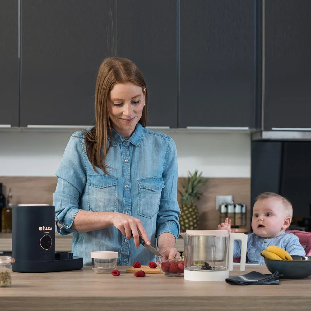 Robot gatire cu aburi Beaba Babycook NEO Night Blue [8]