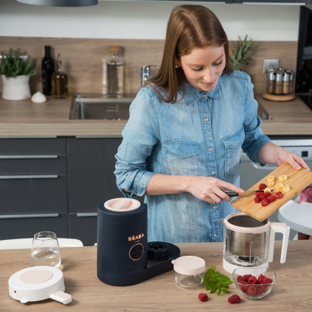 Robot gatire cu aburi Beaba Babycook NEO Night Blue [9]