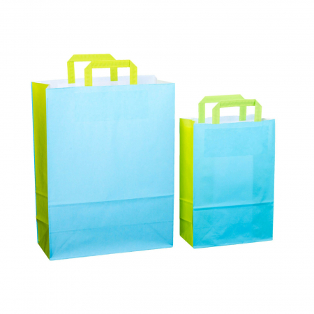 JUCARII & JOCURI - Sacosa cadou din hartie - Primavara/vara (L - 32 x 14 x 42cm, 90g)