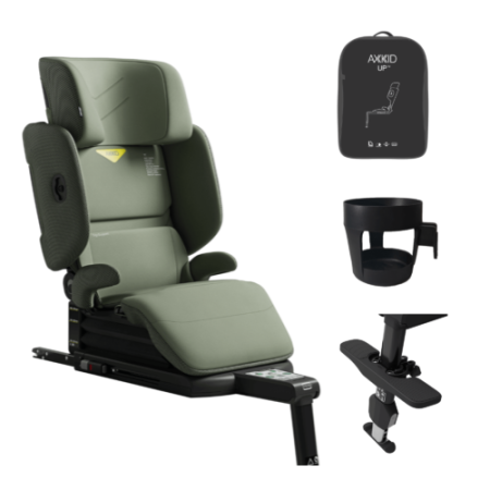 SCAUNE AUTO TIP ÎNALȚĂTOR CU SPĂTAR - scaun-auto-înălțător-axkid-up-nordic-green