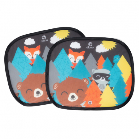Accesorii scaune auto - Set 2 parasolare Diono Sun Stoppers Character