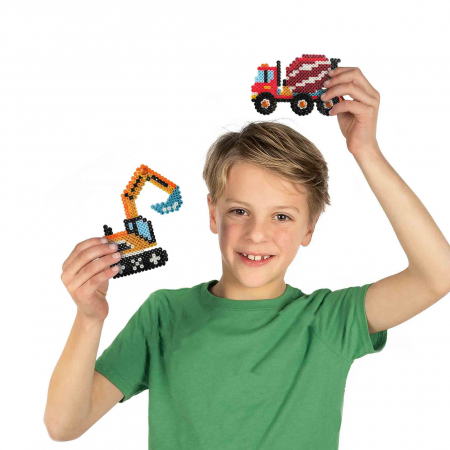 Set creativ copii Beedz - Margele de calcat Autovehicule de constructie [4]