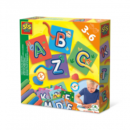 Arts and Crafts - Set creativ - Invat literele, modeland plastilina