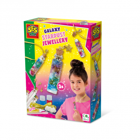 JOCURI EDUCATIVE - Set creativ pentru copii - Bijuterii Galaxy praf de stele