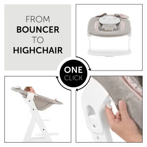 Sezlong Alpha Bouncer 2in1, Powder Bunny Beige Bloom [3]