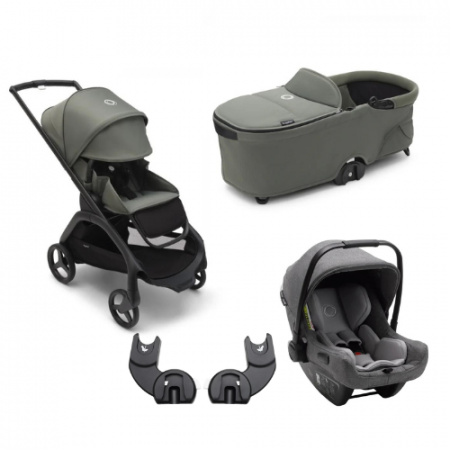 CARUCIOARE 3 IN 1 - Sistem de calatorie 3 in 1 Bugaboo Dragonfly Black/Forest Green
