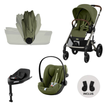 Carucioare Cybex - Carucior Cybex Balios S Lux 4 in 1 Fold Moss Green