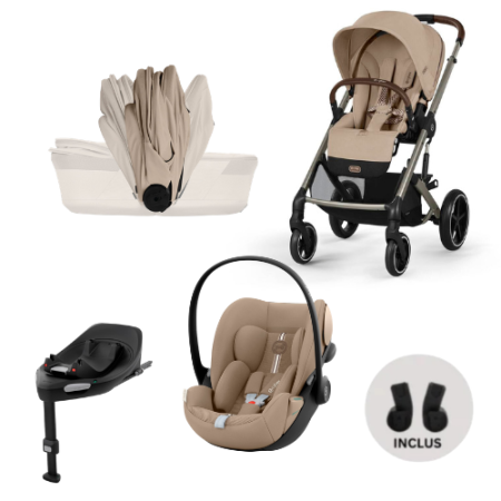 Carucioare Cybex - Carucior Cybex Balios S Lux 4 in 1 Fold almond beige