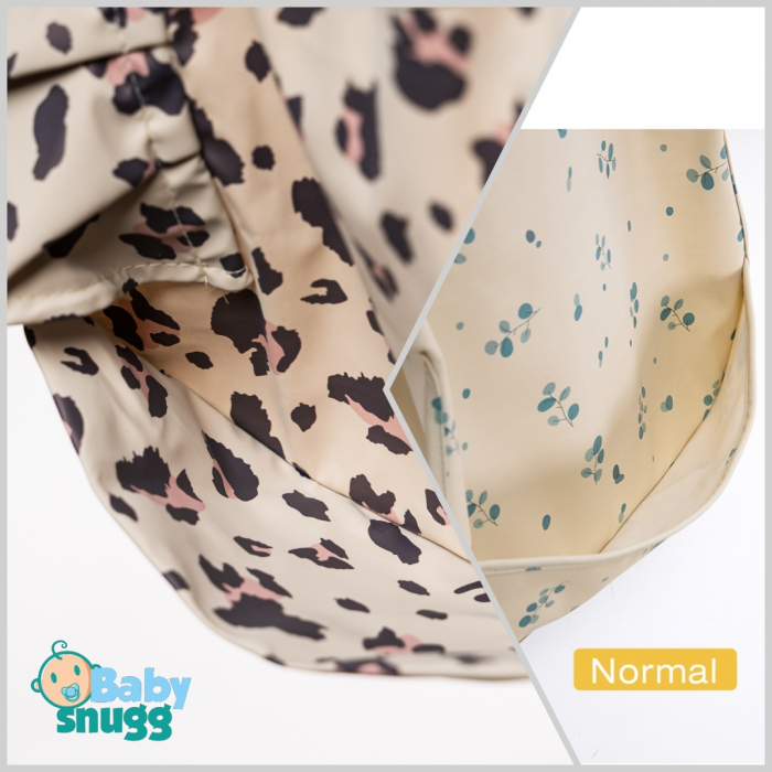 Baveta impermeabila BabySnugg, 6-24 luni, Leopard Print [3]