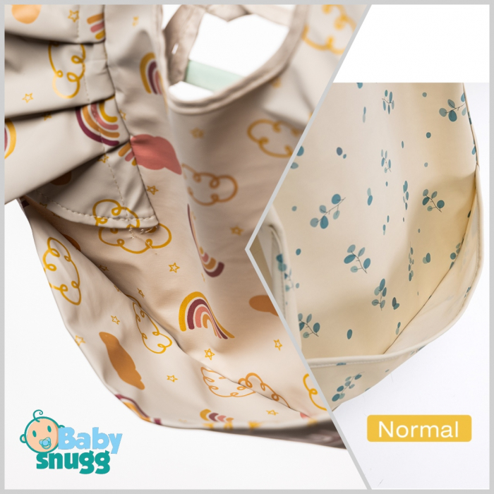 Baveta impermeabila BabySnugg, 6-24 luni, Rainbow [3]