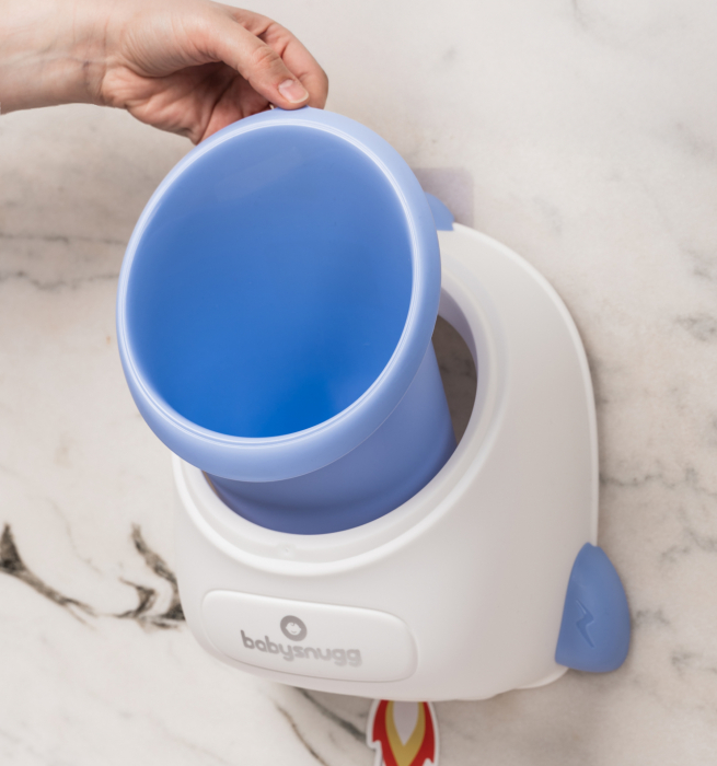 Olita tip pisoar pentru baietei Babysnugg - model racheta, carlig inclus, montare pe perete [3]