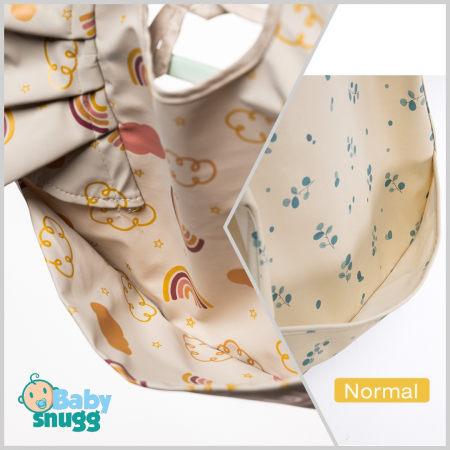 Baveta impermeabila BabySnugg, 6-24 luni, Rainbow [2]