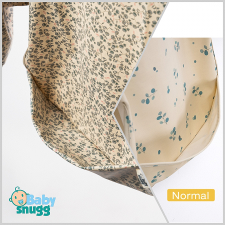 Baveta impermeabila cu maneci lungi BabySnugg, 6-36 luni, Flowers [4]