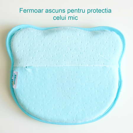 Husa perna bebelusi anti plagiocefalie pentru formarea capului, Albastra [3]