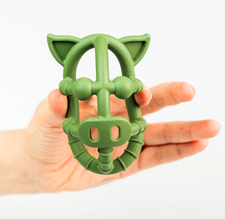 Jucarie Dentitie din Silicon BabySnugg, Porcusor Verde [1]