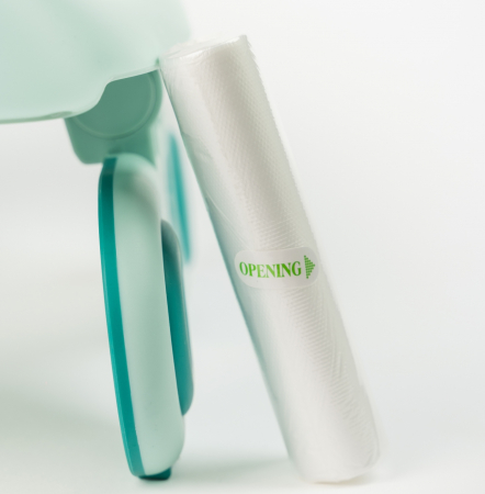 Olita portabila si reductor 2 in 1 + 10 pungi de unica folosinta, Turcoaz [1]