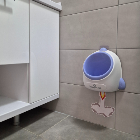 Olita tip pisoar pentru baietei Babysnugg - model racheta, carlig inclus, montare pe perete [1]