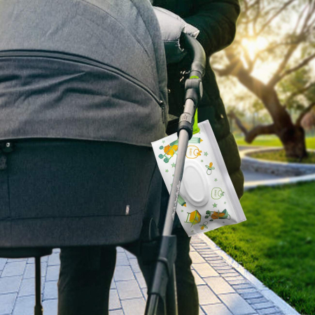 Pungi pentru scutece Babysnugg, 80 buc, cu dispenser portabil si agatatoare, fara miros, rezistente, anti-scurgere, 18x37 cm [2]