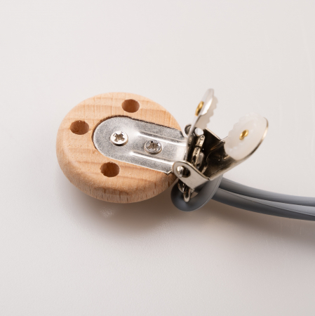 Set Lantisor pentru suzeta din silicon Babysnugg, 2 bucati, clips din lemn, fara BPA, Roz [3]