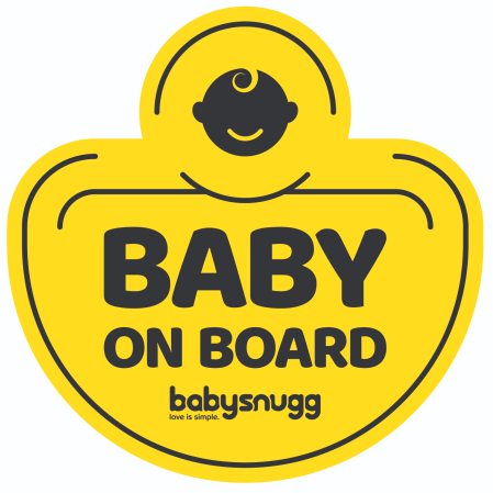 Babyonboard - Sticker Baby on board, 13.5 cm babysnugg