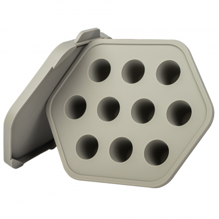 Suzete si accesorii - Tavita inghetare lapte matern Babysnugg din silicon potrivita pentru suzeta de fructe, BPA free, Sand