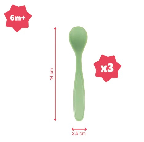 Badabulle - Set de 3 lingurite flexibile, Pastel [3]