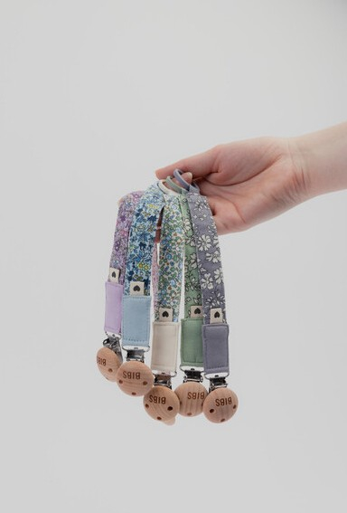 BIBS x LIBERTY - Lantisor clip pentru suzeta, Eloise Blush [3]