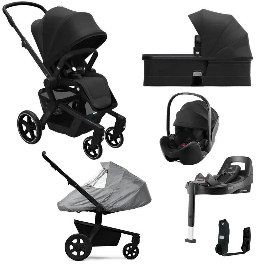 Pachet cărucior pentru copii, 4 în 1 Joolz, Hub+ Black [1]