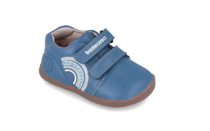 Pantofi copii baieti calapod lat din piele Biomecanics, Albastru - 241162-A556 [3]