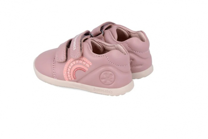 Pantofi copii fete calapod lat din piele Biomecanics, Roz - 241162-B159 [5]