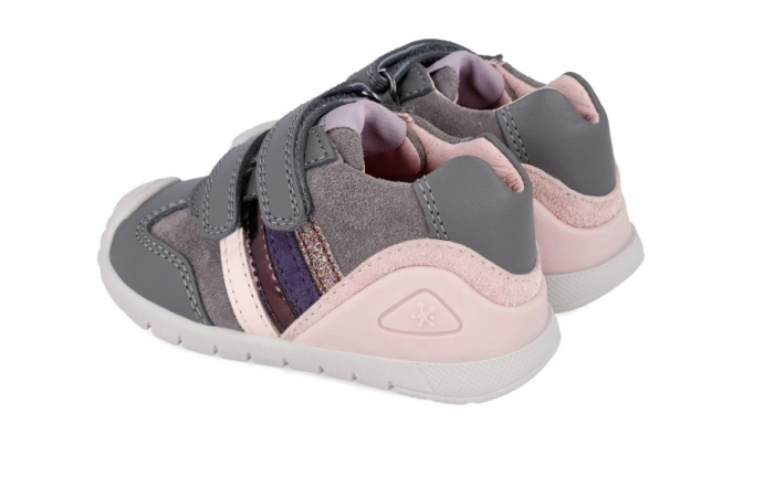 Pantofi copii fete din piele Biomecanics, Gri - 241110-C213 [5]