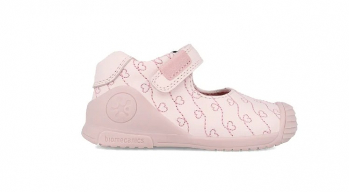 Pantofi copii fete din piele Biomecanics, Roz - 241100-A779 [3]