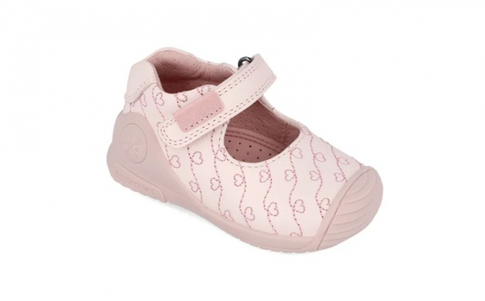 Pantofi copii fete din piele Biomecanics, Roz - 241100-A779 [4]