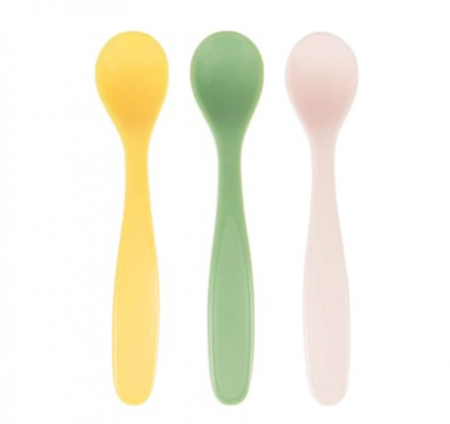 Diversificare - Badabulle - Set de 3 lingurite flexibile, Pastel