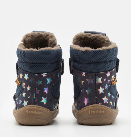 Ghete de iarnă - albastru închis Stars BAREFOOT TEX UNISEX [2]