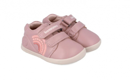 Pantofi copii fete calapod lat din piele Biomecanics, Roz - 241162-B159 [4]