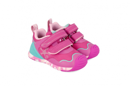 Primii pasi - Pantofi copii fete din textil Biomecanics, Roz - 241140-B146