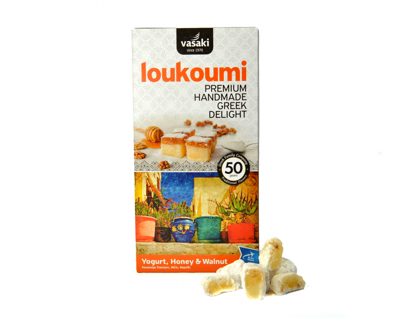 Rahat Grecesc Cu Miere, Nuca și Iaurt 250 Gr [1]
