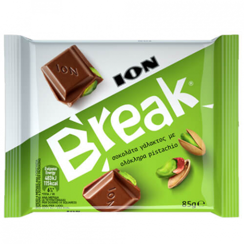 Dulciuri - Ciocolata Cu Lapte Și Fistic 85 Gr