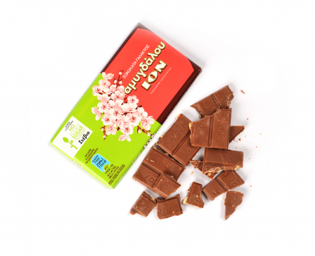 Produse fara zahar - CIOCOLATA CU LAPTE SI MIGDALE FARA ZAHAR