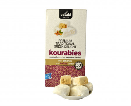 Dulciuri - Corabioare pudrate cu unt de bivolita si migdale 250 g