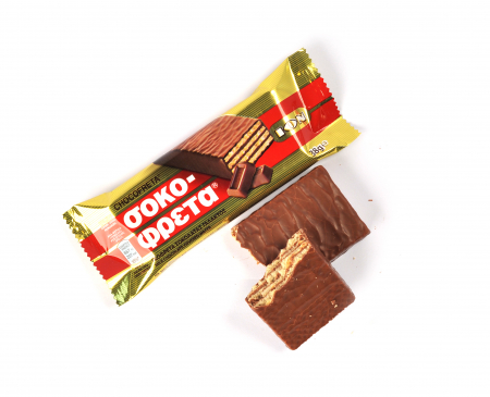 Dulciuri - Napolitana cu ciocolata si lapte 38 g