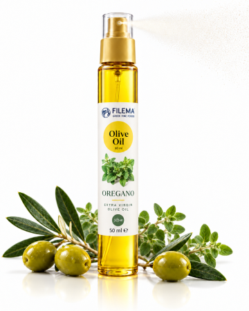Ulei de Masline - Ulei de masline aromat(oregano) cu pulverizator 50 Ml