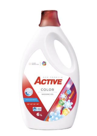 Detergenti rufe - Active detergent lichid pentru rufe colorate 6 L